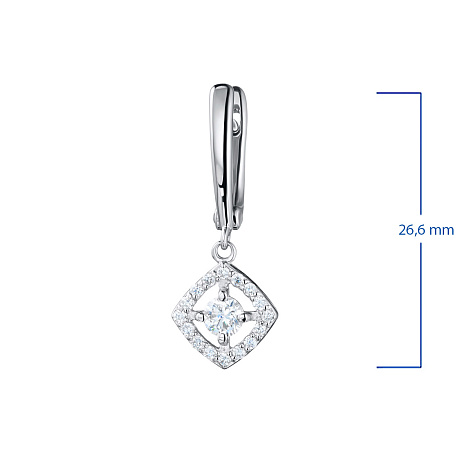 Серьги из белого золота