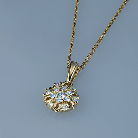 Подвеска из желтого золота