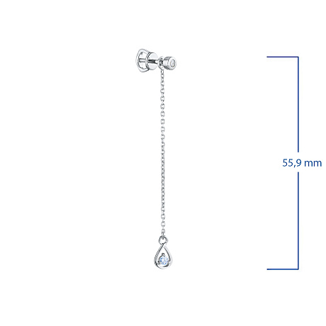 Пусеты из серебра