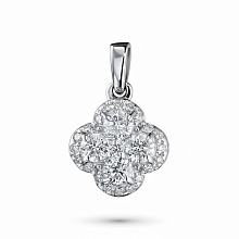 Подвеска из белого золота c бриллиантами