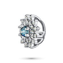 Подвеска из белого золота c бриллиантами