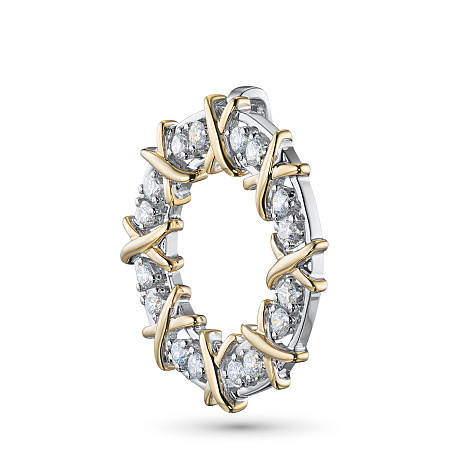 Подвеска из комбинированного золота