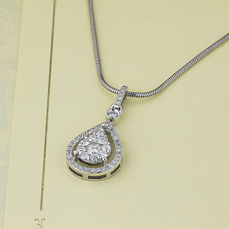 Подвеска из белого золота