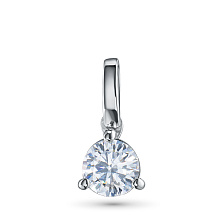 Подвеска из серебра с бриллиантом