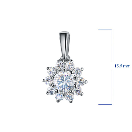 Подвеска из белого золота