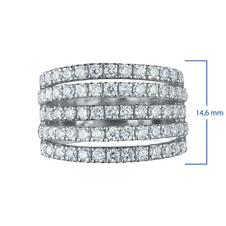 Кольцо из белого золота