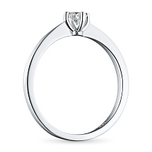 Кольцо из белого золота с бриллиантом