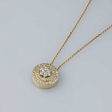 Подвеска из желтого золота c бриллиантами