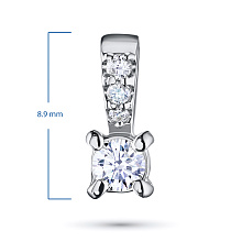 Подвеска из белого золота c бриллиантами