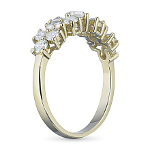 Кольцо из комбинированного золота с бриллиантами