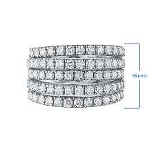 Кольцо из комбинированного золота с бриллиантами