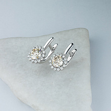 Серьги из белого золота