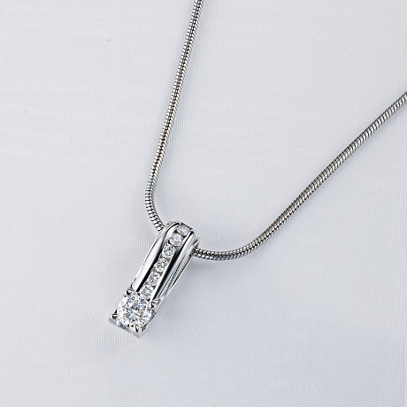 Подвеска из белого золота