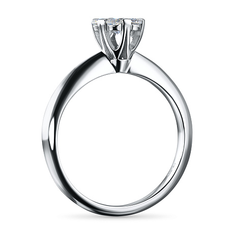 Кольцо из комбинированного золота с бриллиантами