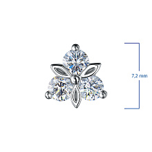 Подвеска из белого золота c бриллиантами