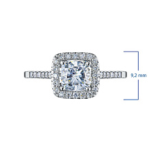 Кольцо из белого золота c бриллиантами