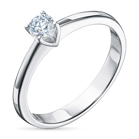 Помолвочное кольцо из серебра