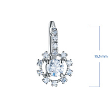 Серьги из белого золота c бриллиантами
