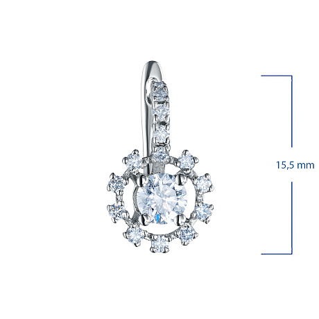 Серьги из белого золота