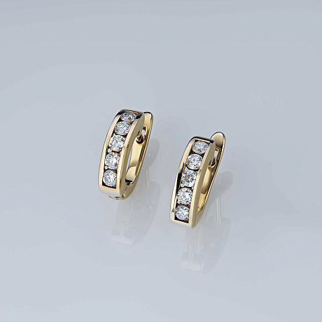 Серьги из желтого золота