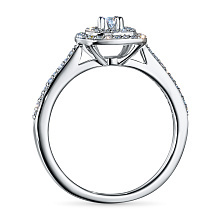 Кольцо из белого золота c бриллиантами