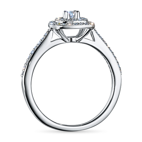 Кольцо из белого золота