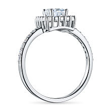 Кольцо из белого золота c бриллиантами