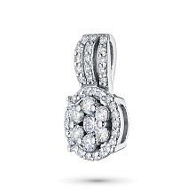 Подвеска из белого золота c бриллиантами