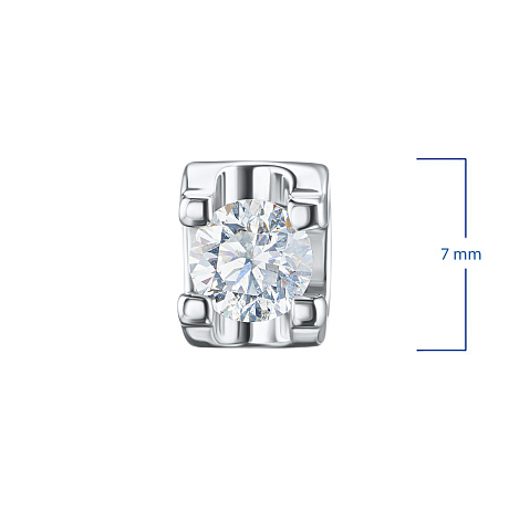 Классическая подвеска из серебра