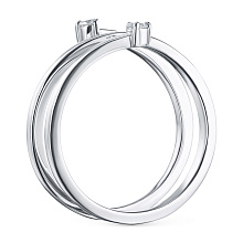 Кольцо из белого золота c бриллиантами