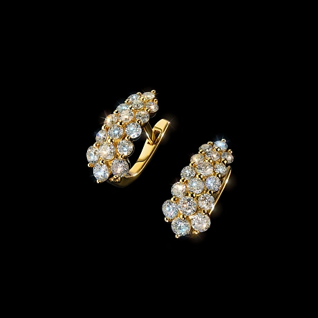 Серьги из желтого золота