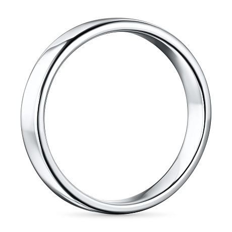 Гладкое кольцо из комбинированного золота