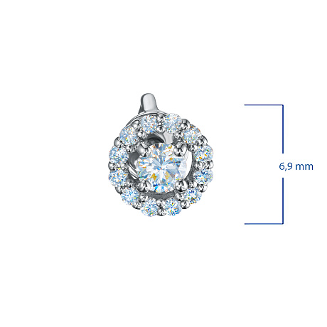 Пусеты из серебра