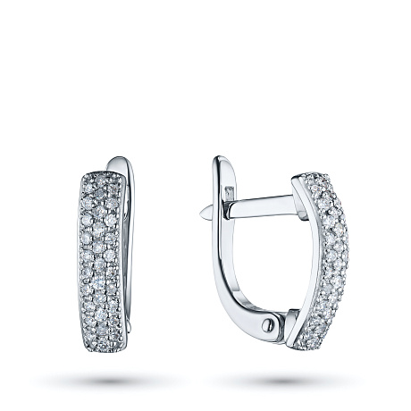 Серьги из белого золота