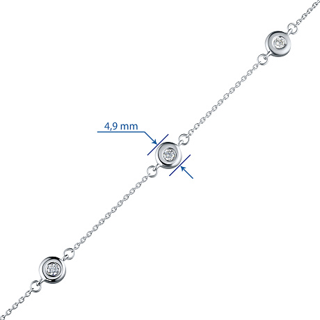 Браслет из белого золота