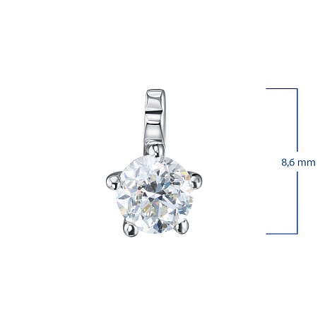 Подвеска из белого золота