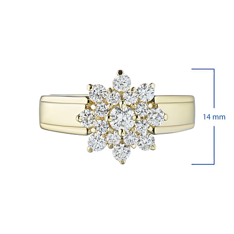 Кольцо из желтого золота