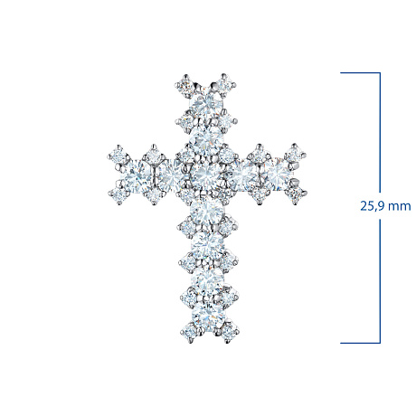 Подвеска из белого золота