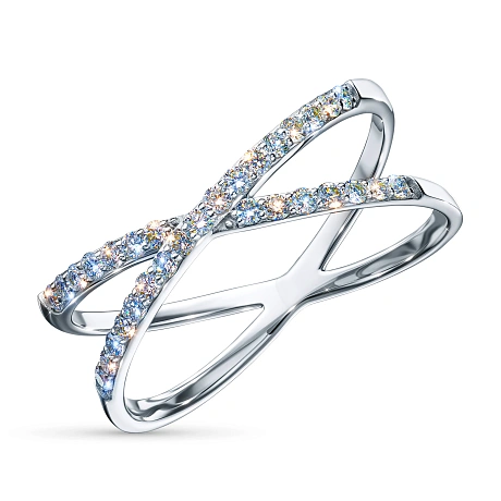 Кольцо из белого золота