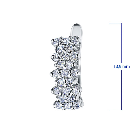 Серьги из белого золота