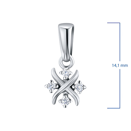 Подвеска из белого золота