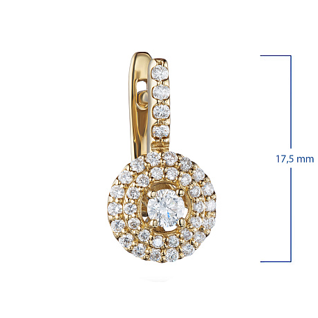 Серьги из желтого золота