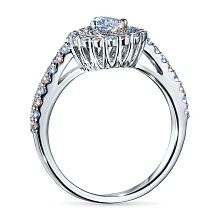 Кольцо из белого золота c бриллиантами