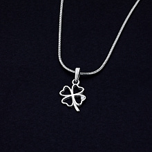 Подвеска из серебра с бриллиантом