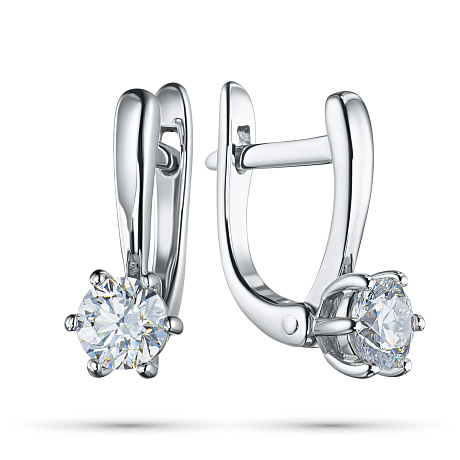 Серьги из белого золота