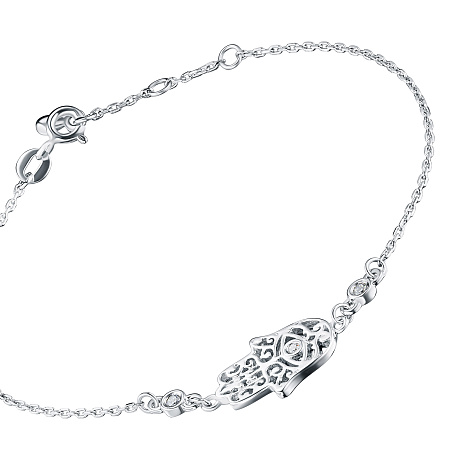 Браслет из серебра с бриллиантами