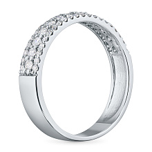 Кольцо из белого золота c бриллиантами