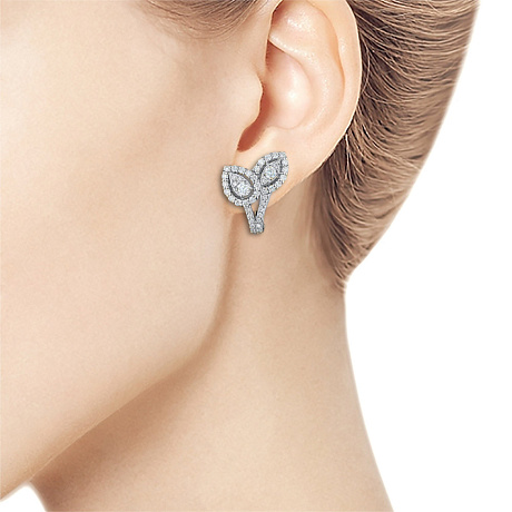 Серьги из белого золота