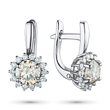 Серьги из белого золота