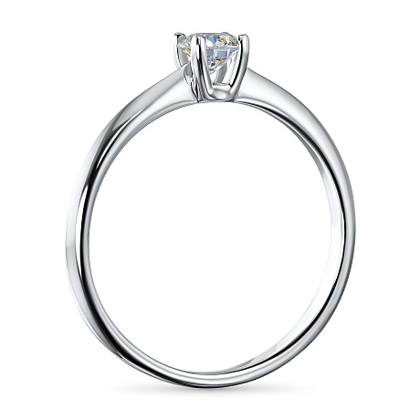 Помолвочное кольцо из серебра